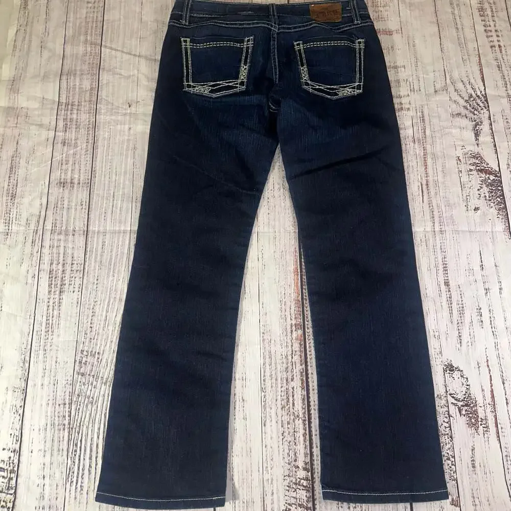BKE Denim Sabrina Straight Leg Blue Jeans Size 27